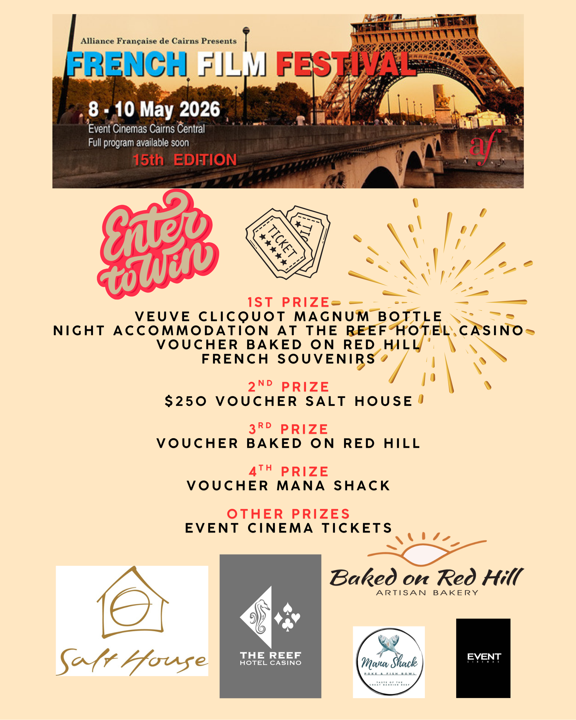 lucky draw ticket (FIVE TICKETS)